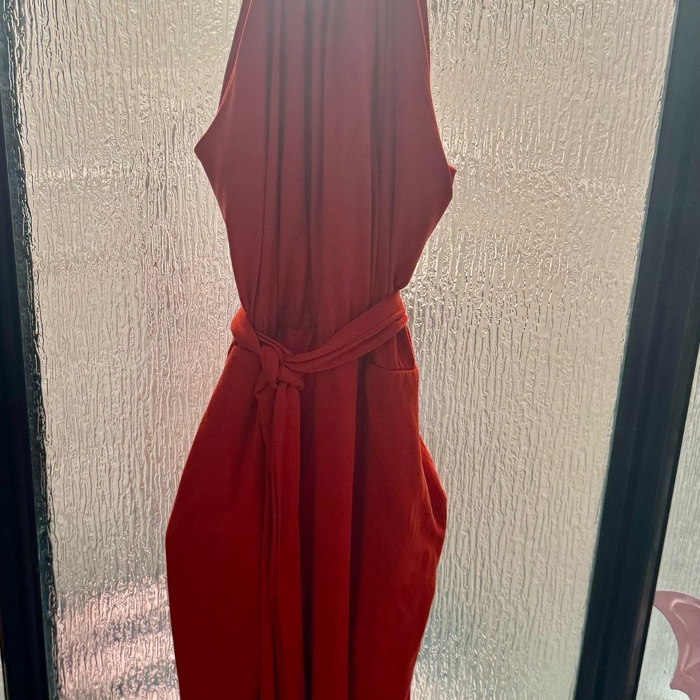 Patagonia Vibrant Orange Fall  Sun Dress